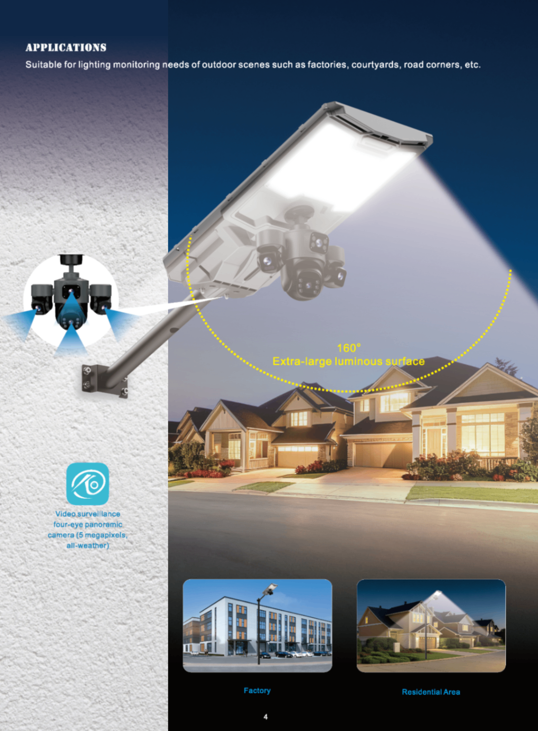 solar street light with camare4 solar street light with camare4