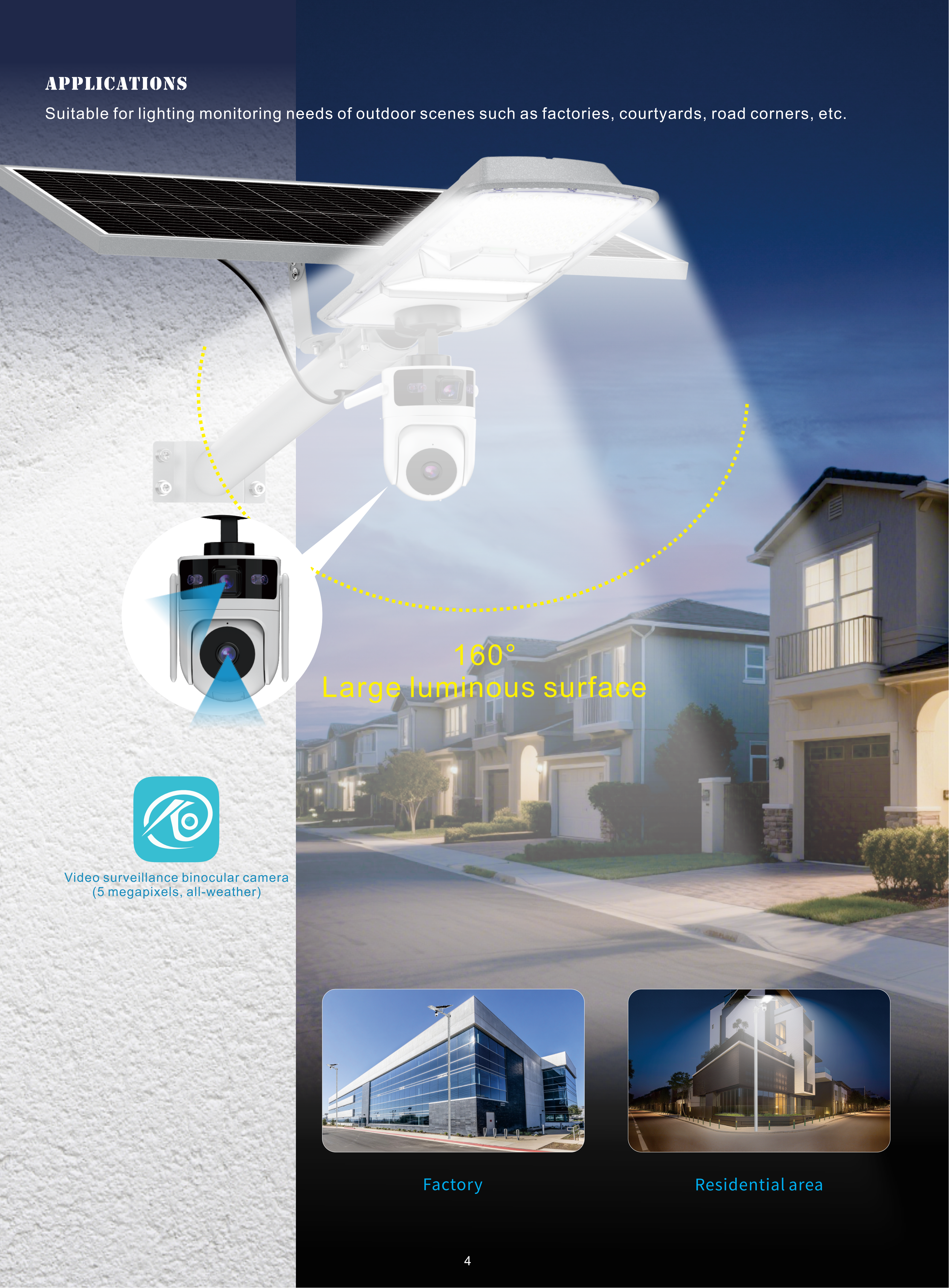 All in two Solar Street Light with Camera023