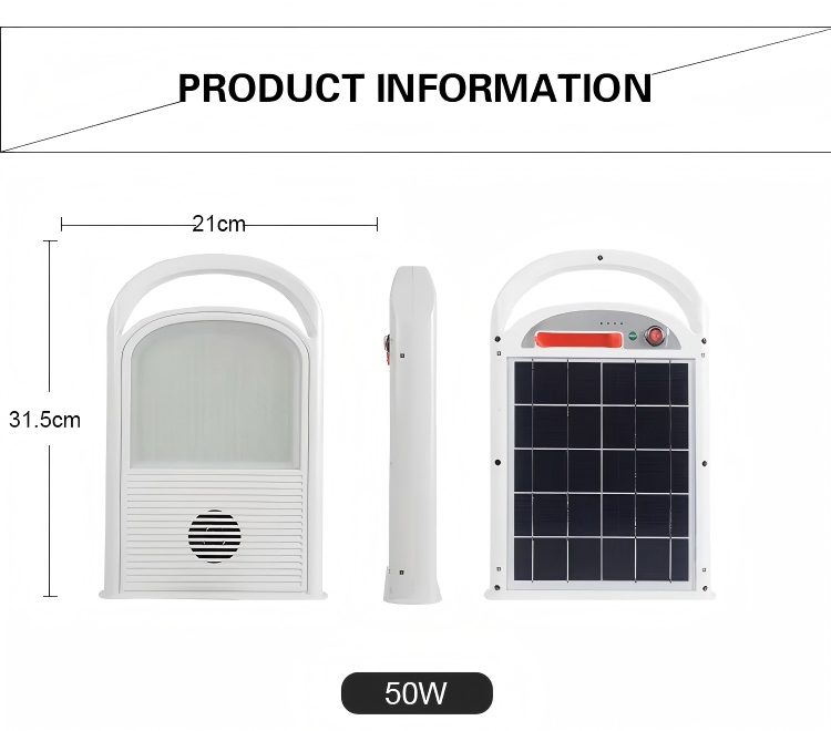 Portable Solar Rechargeable Emergency Light 9