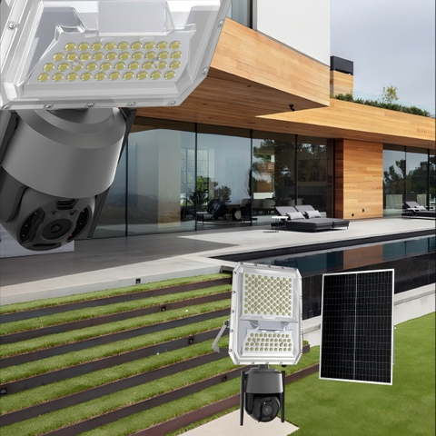 All in Two Solar Flood Light with Camera 