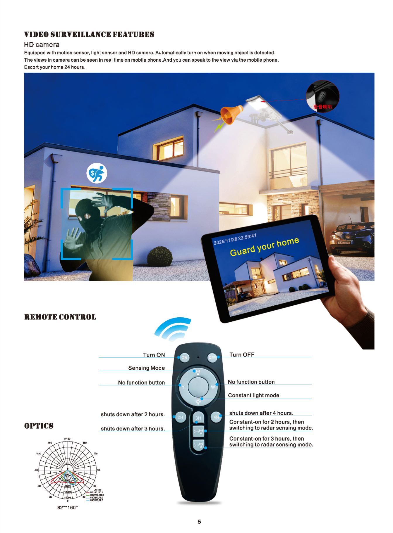 solar street light with camare5 solar street light with camare5