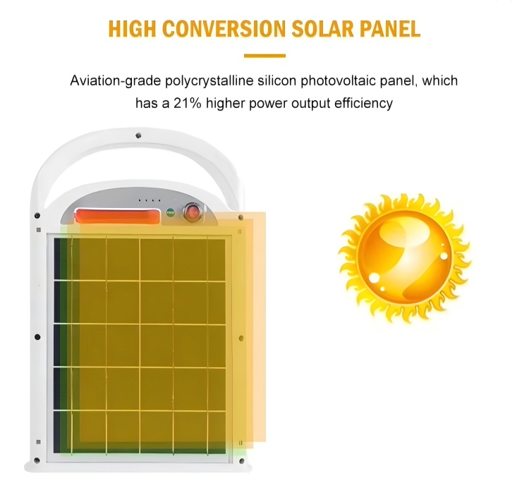 Portable Solar Rechargeable Emergency Light3