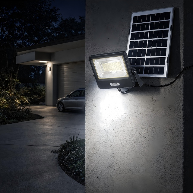 Outdoor Solar Floodlight Large Plastic Luminous Surface