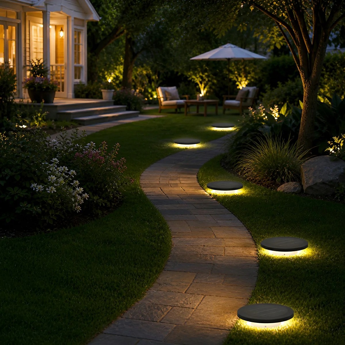 modern LED lawn lights for outdoor pathways