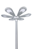 Modern Sculptural Solar & AC Hybrid LED Garden Light for Outdoor Applications SL-113