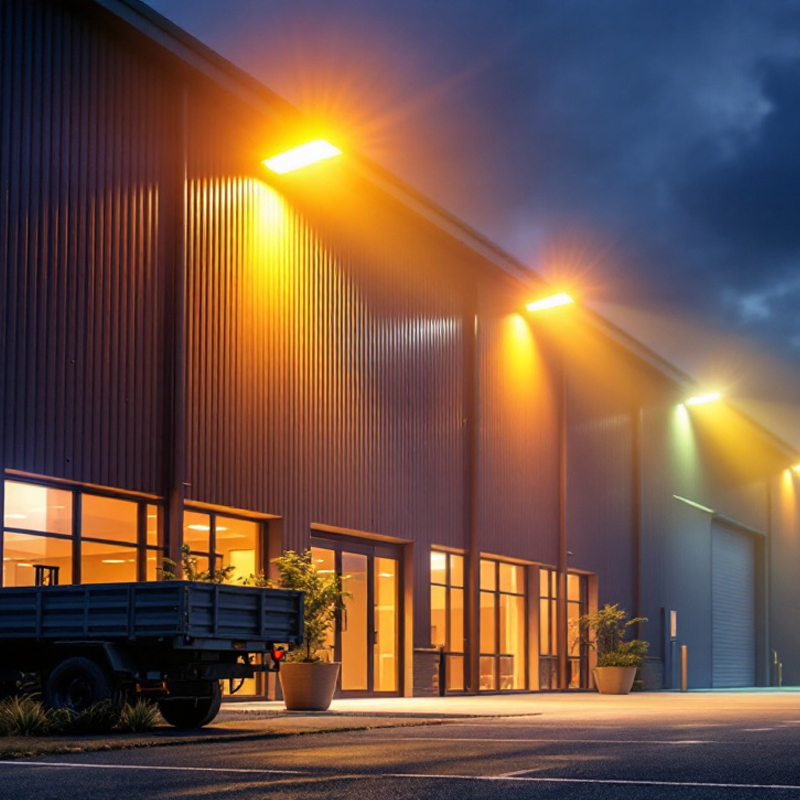 Solar Flood Lighting Systems-Warehouses