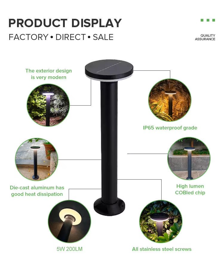 IP65 LED lawn light for outdoor use