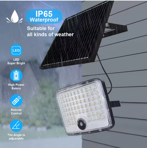 Energy-Saving Solar Flood Light for Outdoor Lighting687