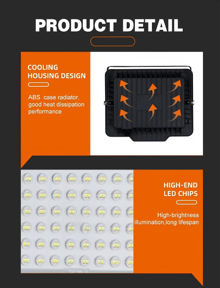 Solar Floodlight Glass Surface 05