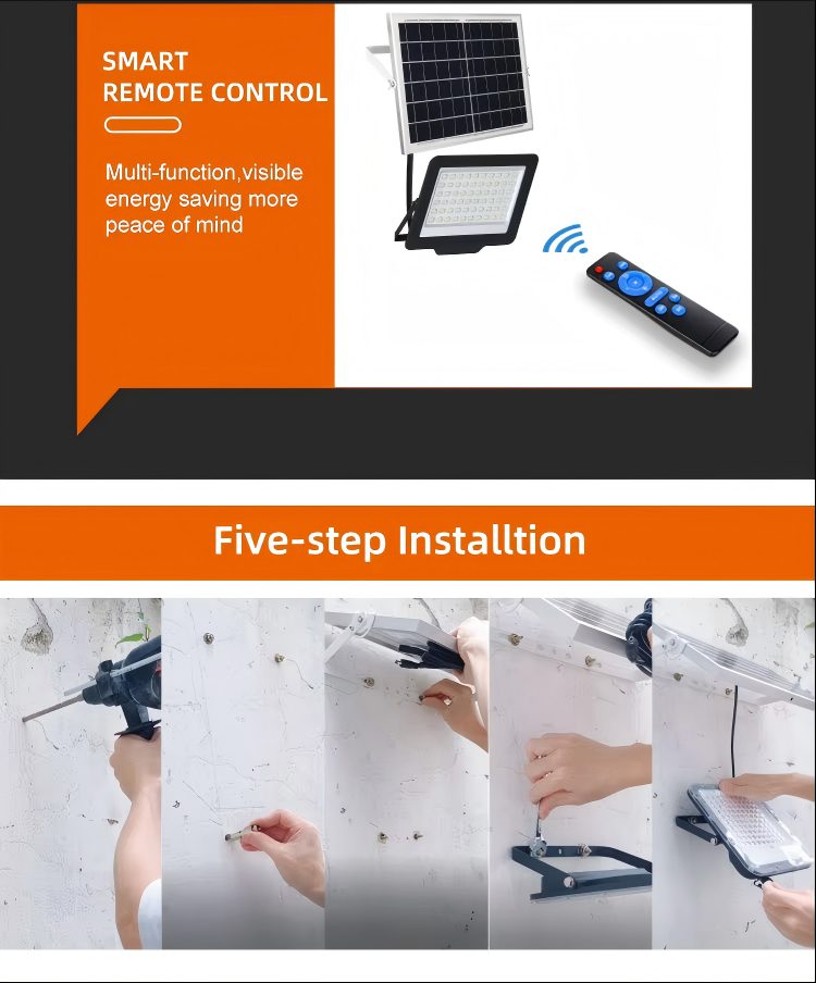 Solar Floodlight Glass Surface 07