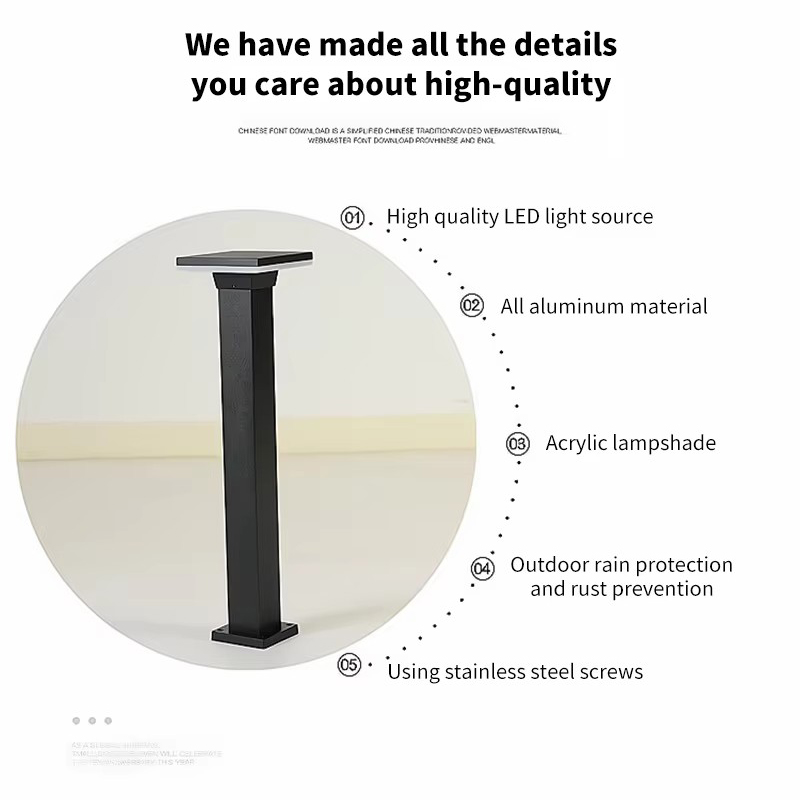 IP65 LED lawn light for outdoor use