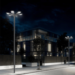 Modern Sculptural Solar & AC Hybrid LED Garden Light for Outdoor Applications SL-113