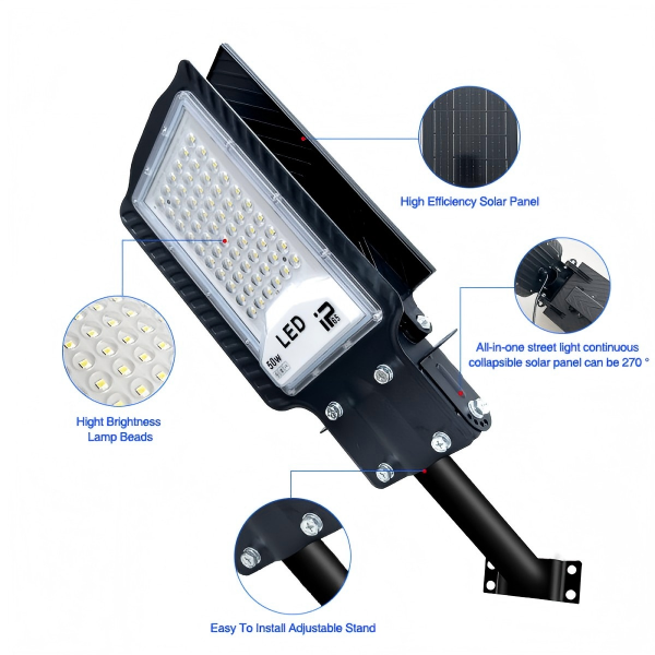 Solar Powered Street Lights with Camera