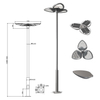 Decorative Solar LED Garden Lamp for Parks And Communities SL-078