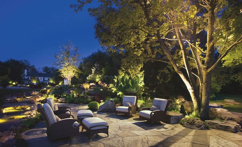 modern LED lawn lights for outdoor pathways