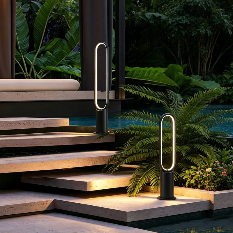 modern LED lawn lights for outdoor pathways
