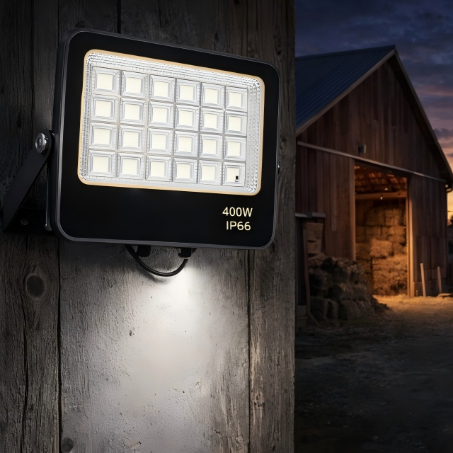 Solar Floodlight Glass Surface